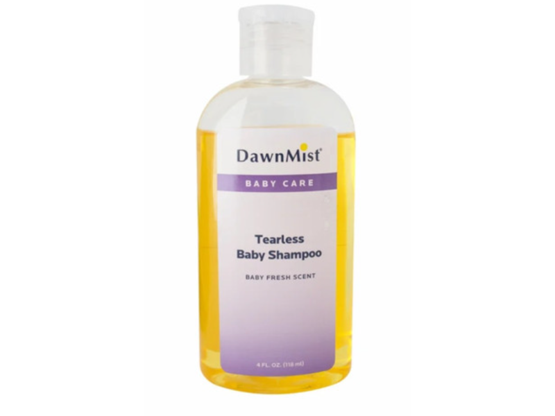 DawnMist Baby Care Tearless Baby Shampoo, Baby Fresh Scent, 4 fl oz/118 mL