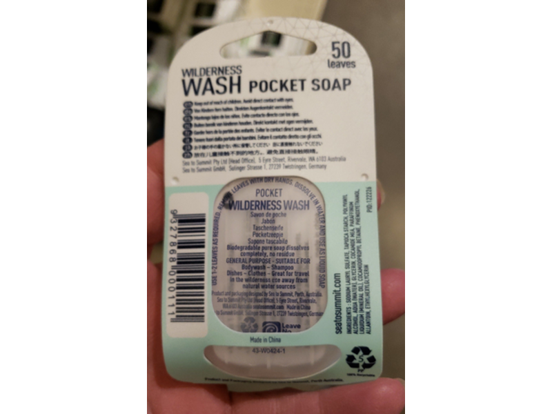 Sea To Summit Wilderness Wash Pocket Soap, 50 Leaves, Pack Of 3