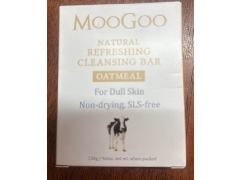 MooGoo Natural Refreshing Cleansing Bar, Oatmeal, 4.6 oz/130 g