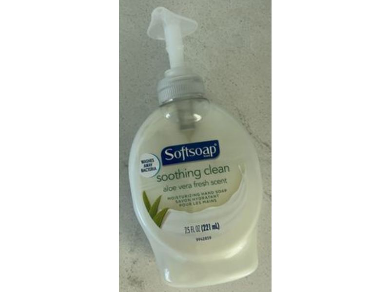 Softsoap Soothing Clean Moisturizing Hand Soap, Aloe Vera Fresh Scent, 7.5 fl oz/221 mL, Pack Of 6