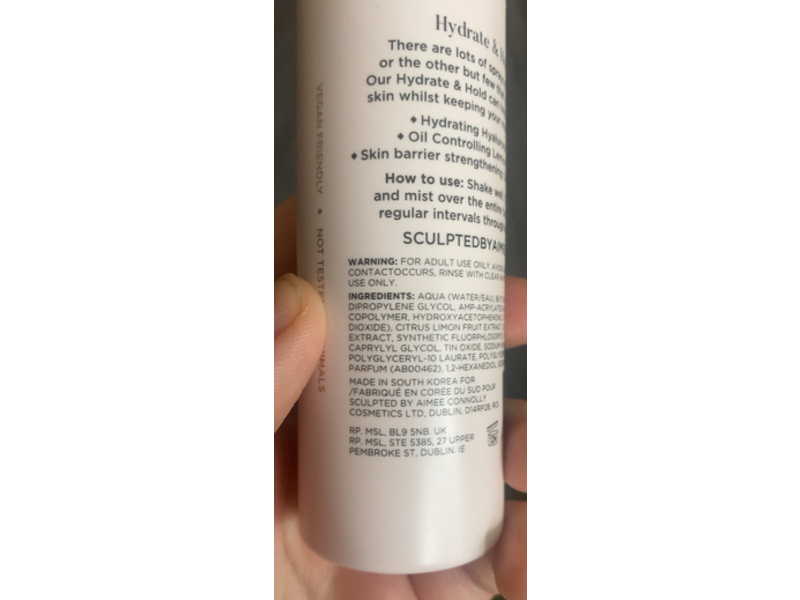 Sculpted Hydrate & Hold Make Up Setting Spray, 3.4 fl oz/100 mL