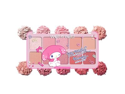 Wet N Wild My Melody And Kuromi Eye & Face Palette, Cozy Cuteness, 0.6 oz/17 g