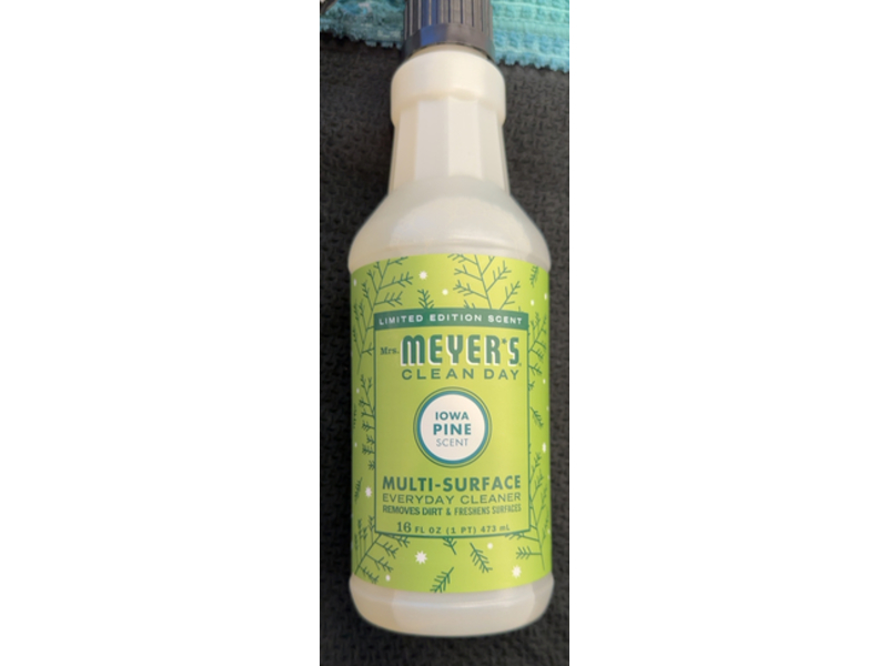Mrs. Meyer's Multi-Surface Everyday Cleaner, Iowa Pine, 16 fl oz/473 mL, Pack Of 3