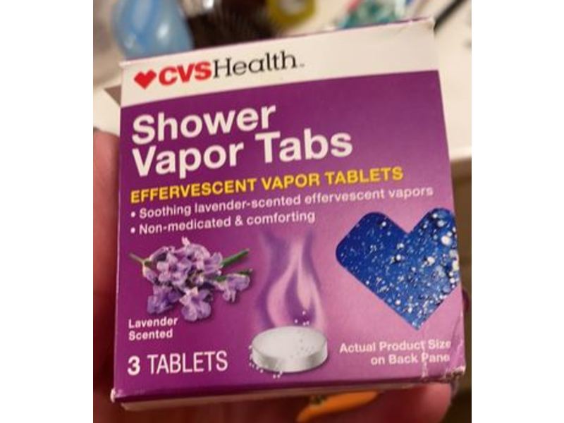 CVS Health Shower Vapor Tabs, Lavender Scented, 3 Tablets