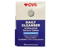 CVS Daily Cleanser Antibacterial Denture Tablets, 90 Count - thumbnail 1
