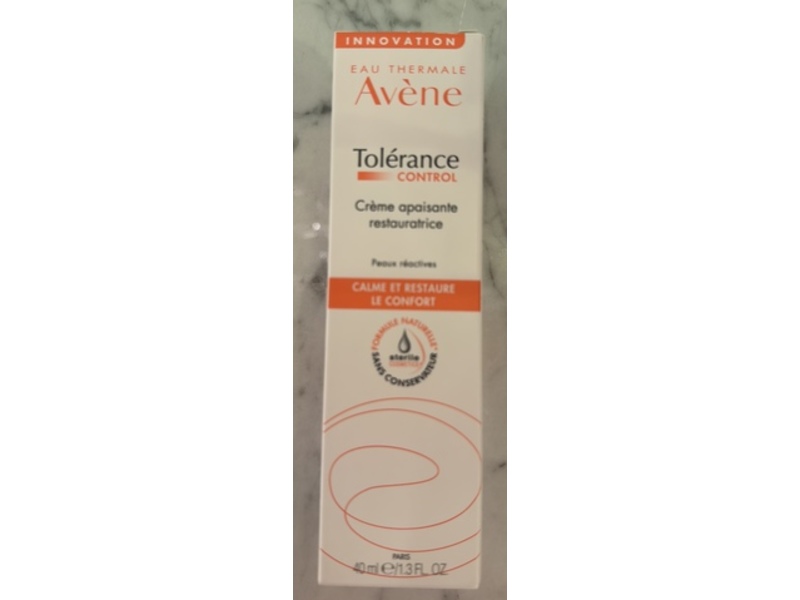 Avene Eau Thermale Tolerance Control Skin Recovery Cream, 1.3 fl oz/40 mL