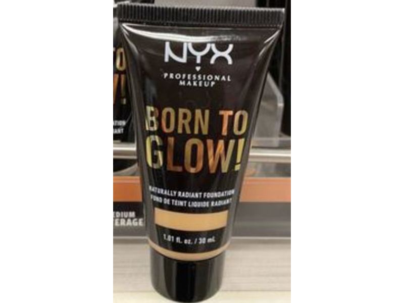 NYX Professional Makeup Born To Glow! Naturally Radiant Foundation, 09 Medium Olive, 1.01 fl oz/30 ml