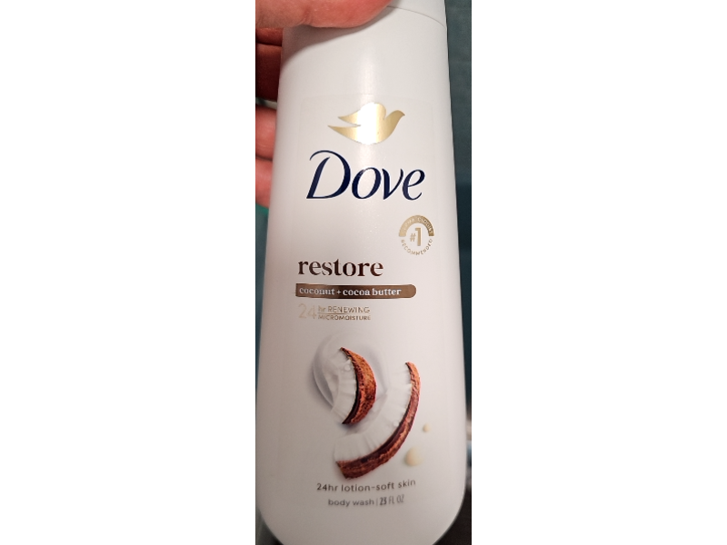 Dove Restore Body Wash, Coconut + Cocoa Butter, 23 fl oz