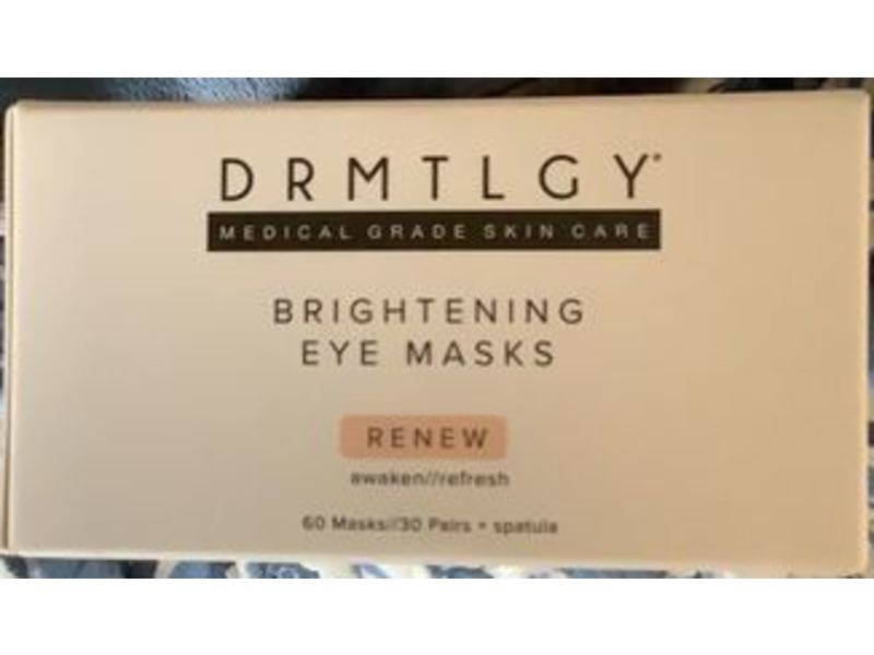 Drmtlgy Brightening Eye Masks, Renew, 60 Counts