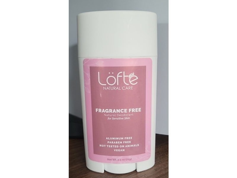 Lofte Natural Care Natural Deodorant, 2.5 oz/71 g