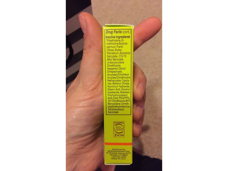 MDSolarSciences Mineral Sunscreen Stick, Broad Spectrum SPF 40, 0.6 oz