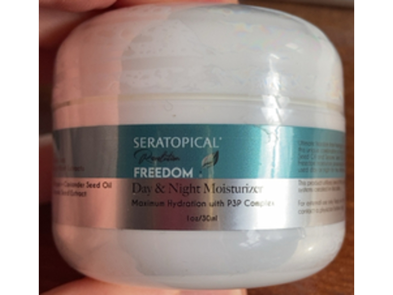 Seratopical Day & Night Moisturizer, Collagen + Coriander Seed Oil + Sesame Seed Extract, 1 oz/30 mL