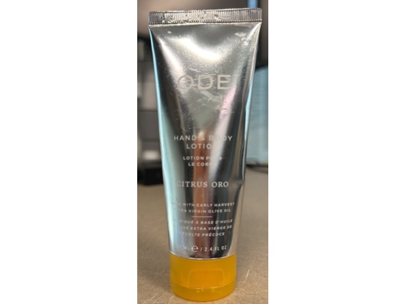 ODE Hand & Body Lotion, Citrus Oro, 2.4 fl oz/10 mL