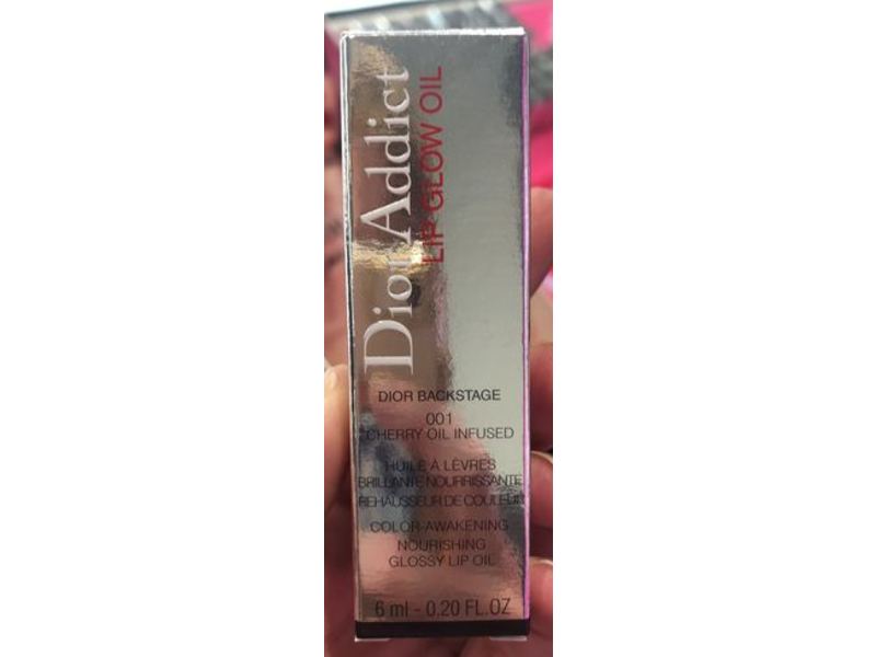 Dior Addict Lip Glow Oil, 001 Pink, Cherry Oil, 0.20 fl oz/6 mL