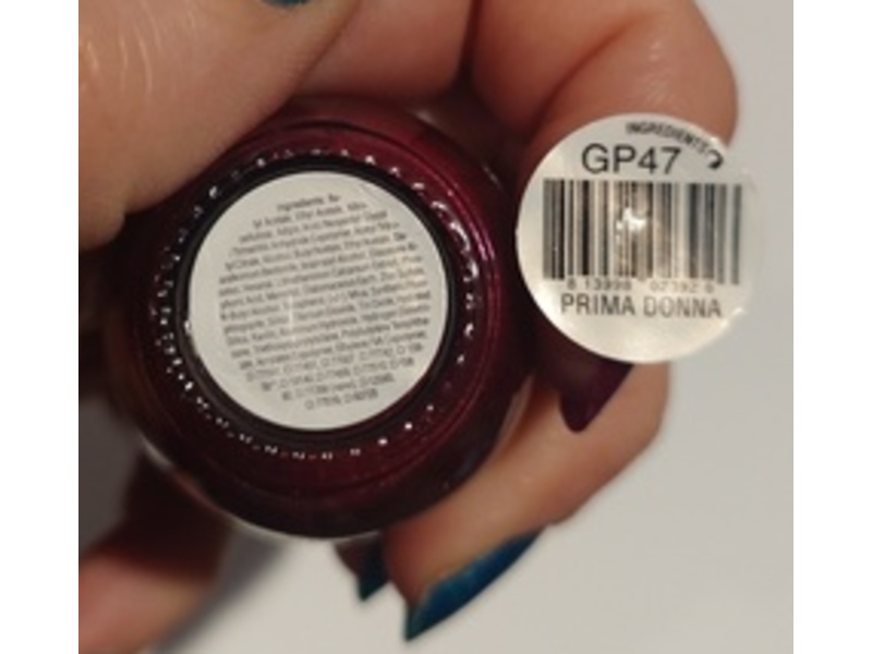 Kokie Cosmetics Nail Lacquer, Prima Donna GP47, 0.54 fl oz/16 mL