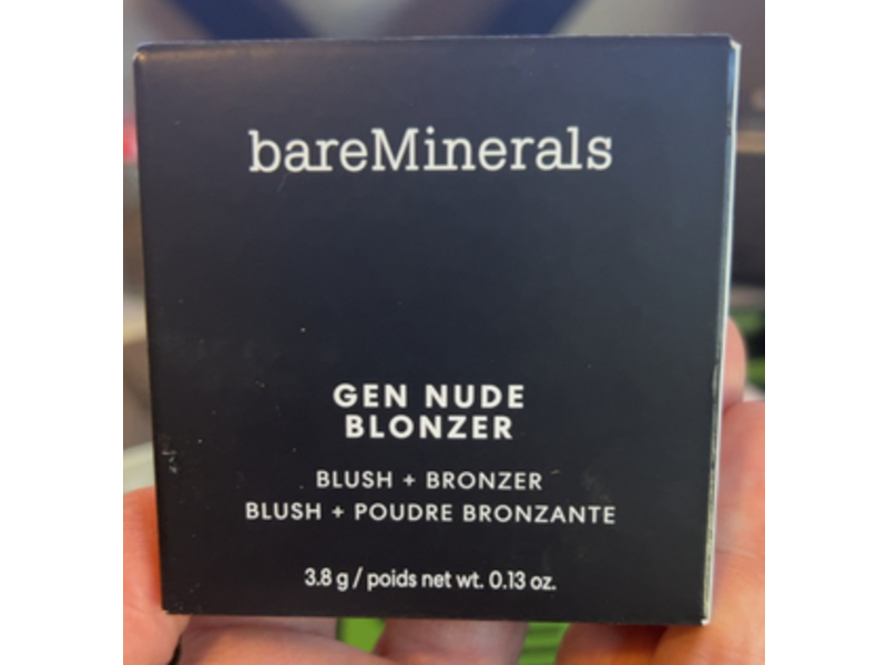 bareMinerals Gen Nude Blonzer Blush + Bronzer, Kiss Of Mauve, 0.13 oz/3.8 g