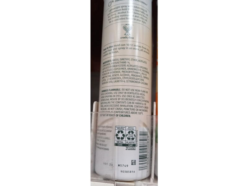 Herbal Essences Volume Hairspray, 4 Max, Citrus, 8 oz/226 g