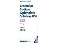 Cromolyn Sodium Ophthalmic Solution 4%, 10 mL, Sandoz (Rx) - Image 2