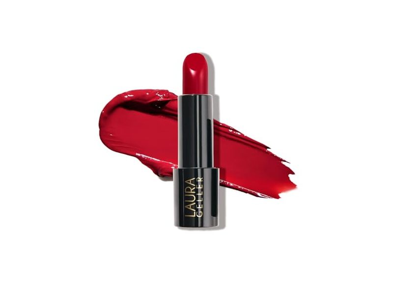 Laura Geller Modern Classic Cream Lipstick, Red Radiance, 0.12 oz/3.5 g
