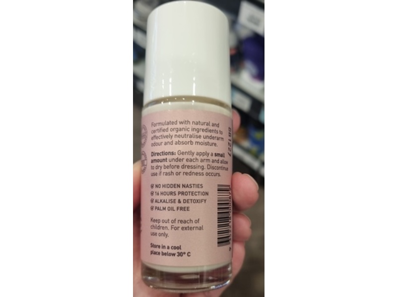 Noosa Basics Organic Deodorant, Rose & Frankincense, 1.7 fl oz/50 mL