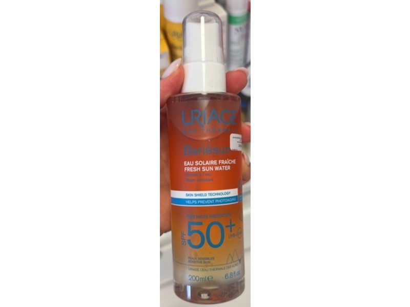 Uriage Eau Thermal Sun Water Spray, SPF 50+, 6.8 fl oz/200 mL