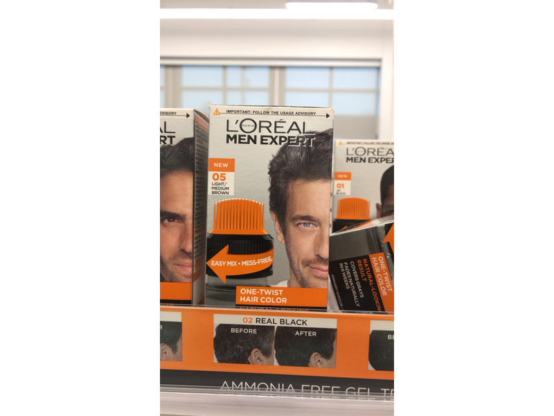 L’Oreal Paris Men Expert One Hair Color, Light Medium Brown 05, 1 Application Kit