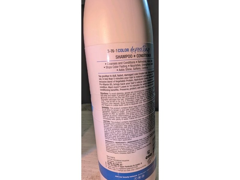 Punky Colour 3-In-1 Color Depositing Shampoo+Conditioner, Bluemania, 8.5 fl oz/250 mL