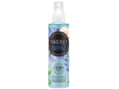 Yardley Moisurizing Body Mist, Blue Berry & Sweet Pea,6.8 fl oz/200 mL