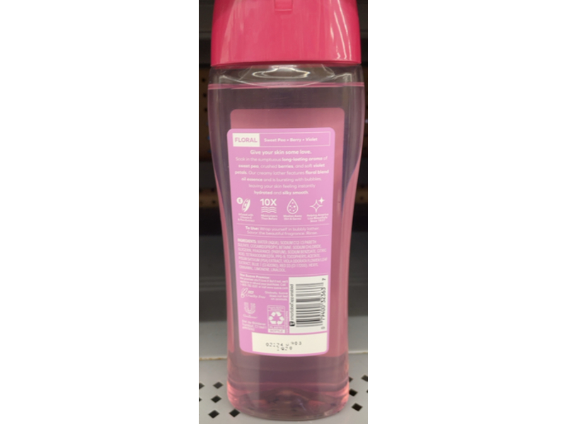 Suave Gentle Body Wash, Sweet Pea & Violet, 18 fl oz/532 mL