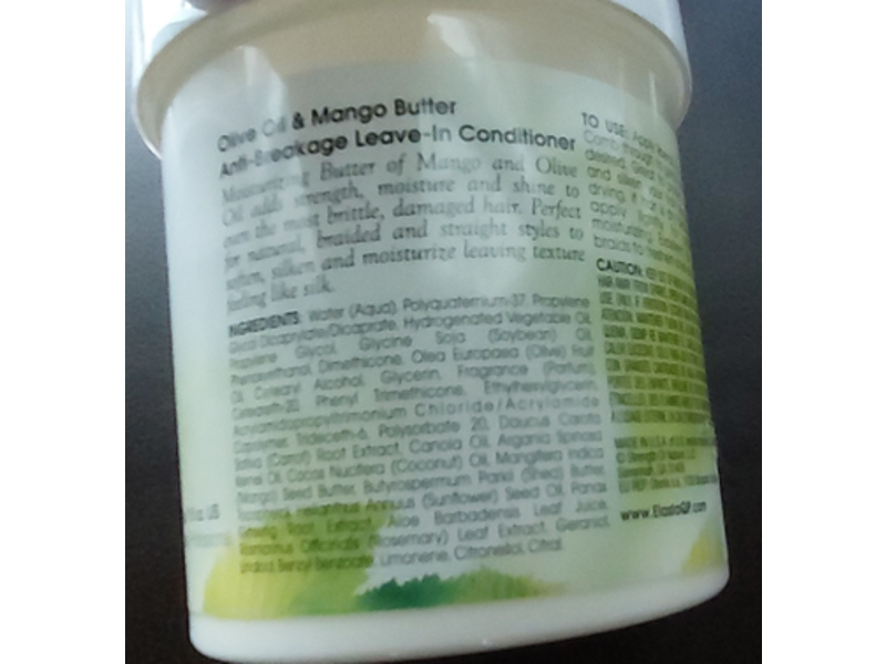 Elasta QP Leave-In Conditioner, Olive Oil & Mango Butter, 15 oz/425 g