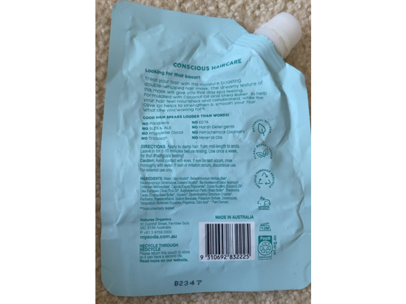 My Soda Australia Moisture Boost Recovery Hair Mask, 200 mL