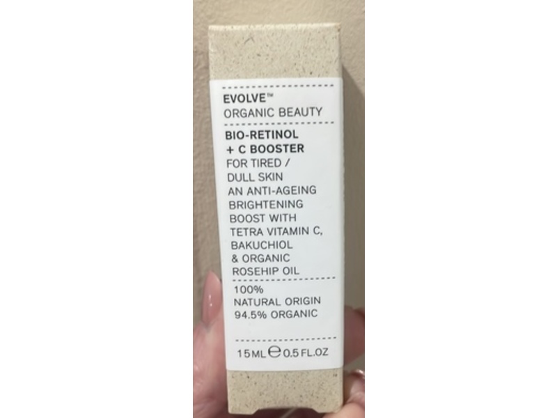 Evolve Organic Beauty Bio-Retional + C Skin Booster Serum, 0.5 oz/15 mL