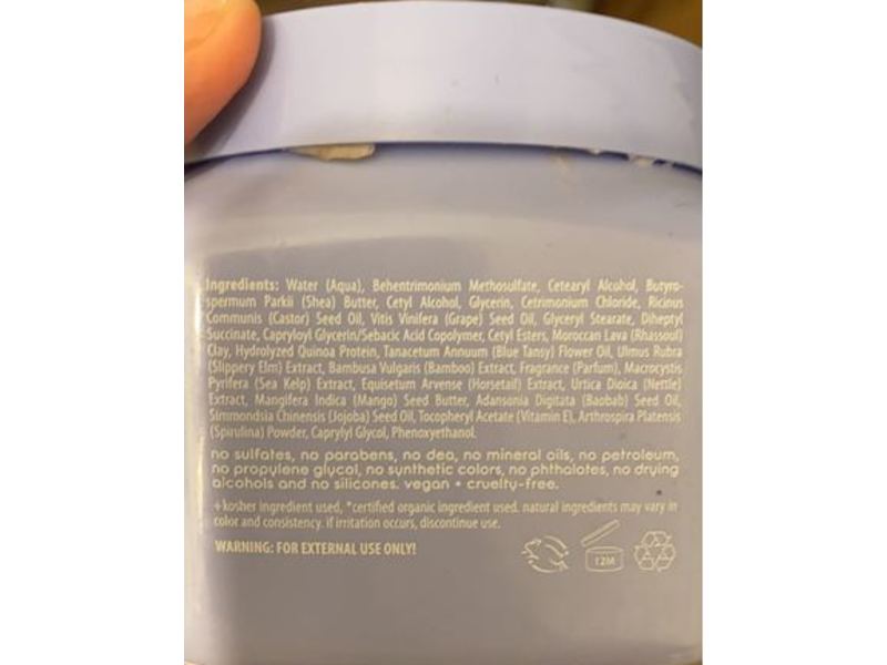 Adwoa Beauty Blue Tansy Reparative Mask, Strengthens + Repairs, 16 fl oz/453 g