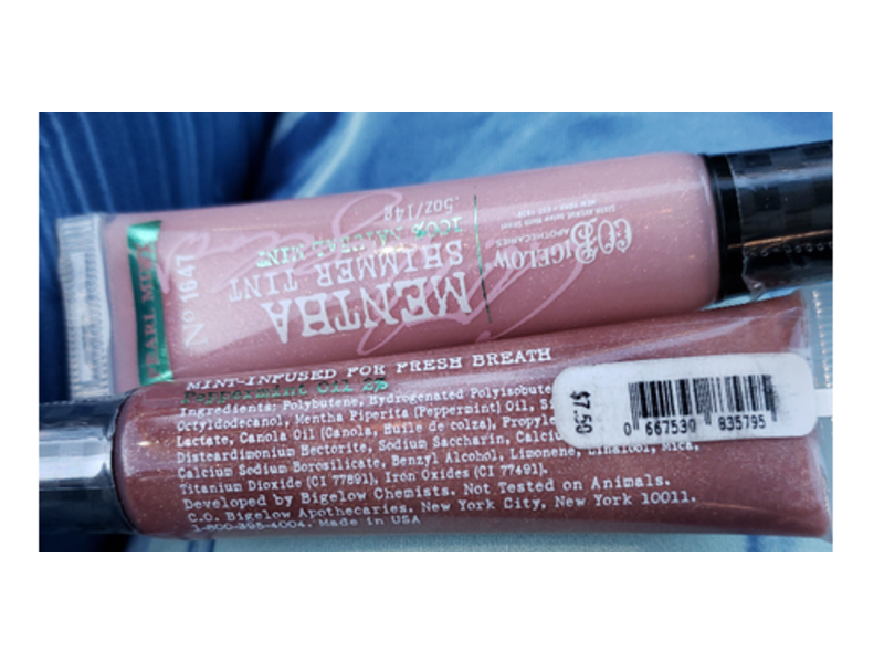 C.O. Bigelow Mentha Shimmer Tint Lip Gloss, Mint No. 1648, 0.5 fl oz/14 g