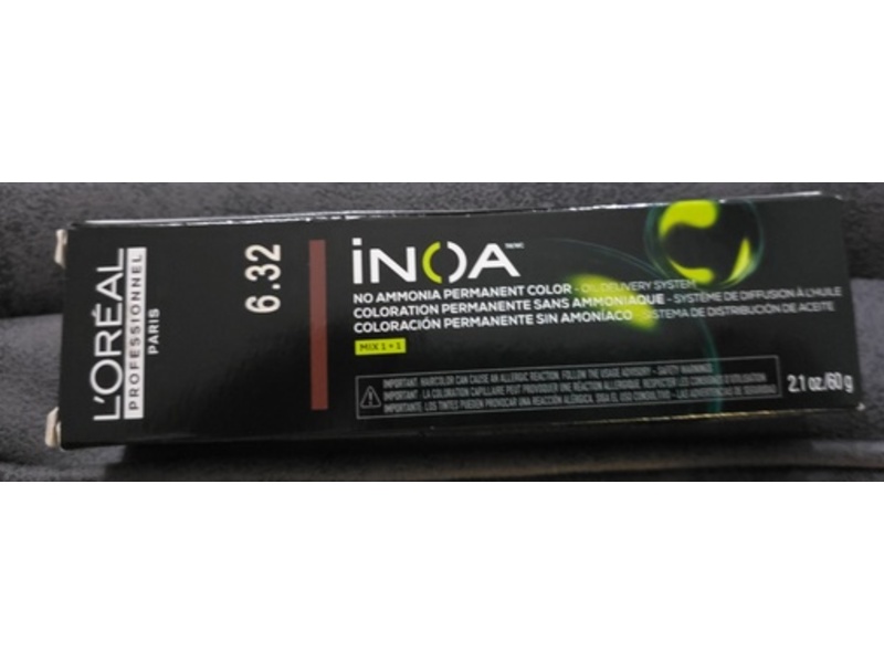 L'Oreal Professionnel Paris Inoa No Ammonia Permanent Color, 6.32 2.1 oz/60 g
