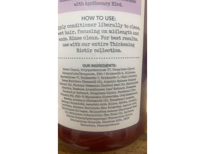 Biotin Thickening Conditioner, Thickens & Volumizes, 32 fl oz/960 mL