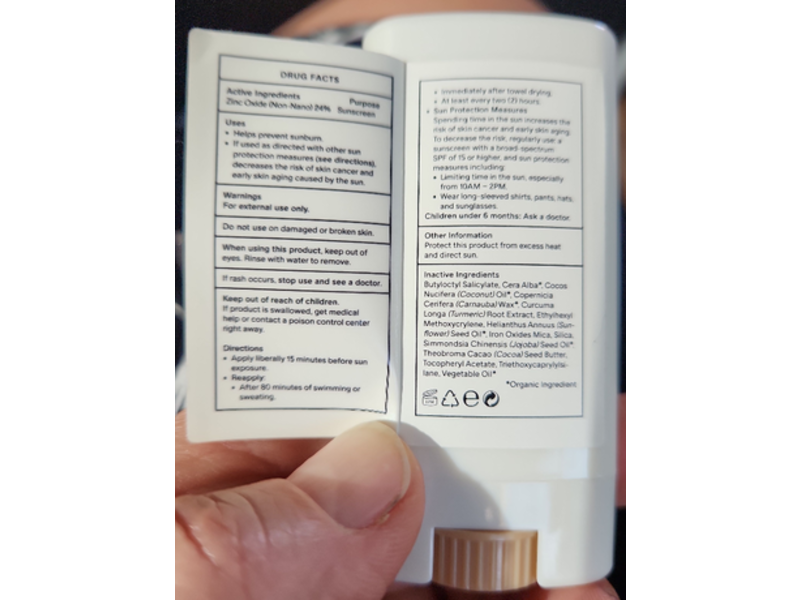 Salt & Stone Tinted Sunscreen Stick, SPF 50, 9.53 oz/15 g