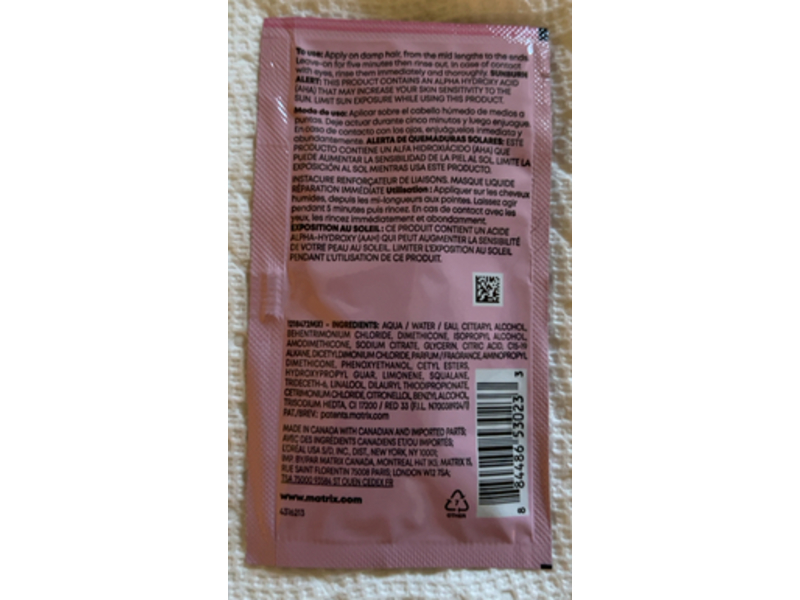 Matrix Insta Cure Build-A-Bond Instant Revival Liquid Mask, 0.5 fl oz/15 mL