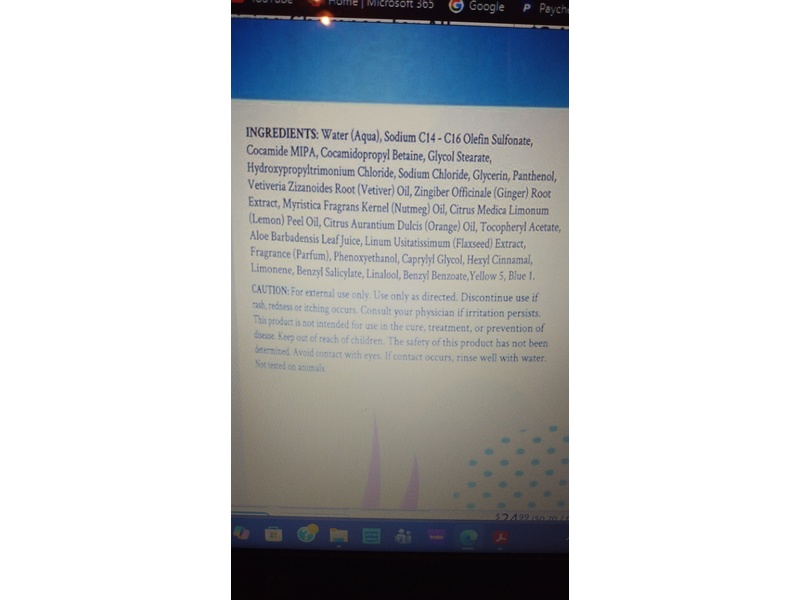 Ginger Lily Farms Botanicals Moisturizing Shampoo, Green Tea Lemongrass, 128 fl oz/3.78 L