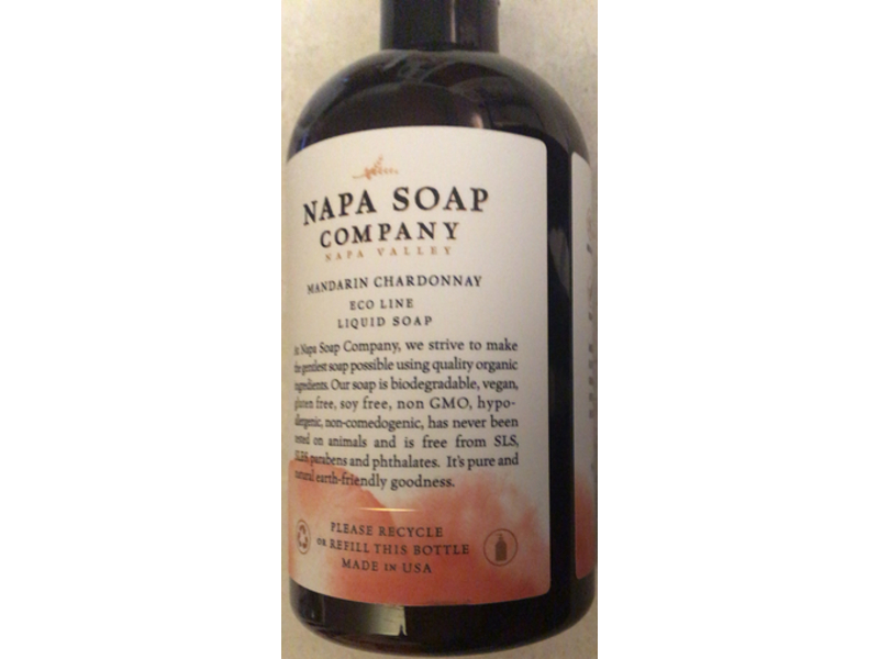 Mandarin Chardonnay Liquid Soap, Grapeseed Oil, 12 oz/354 mL