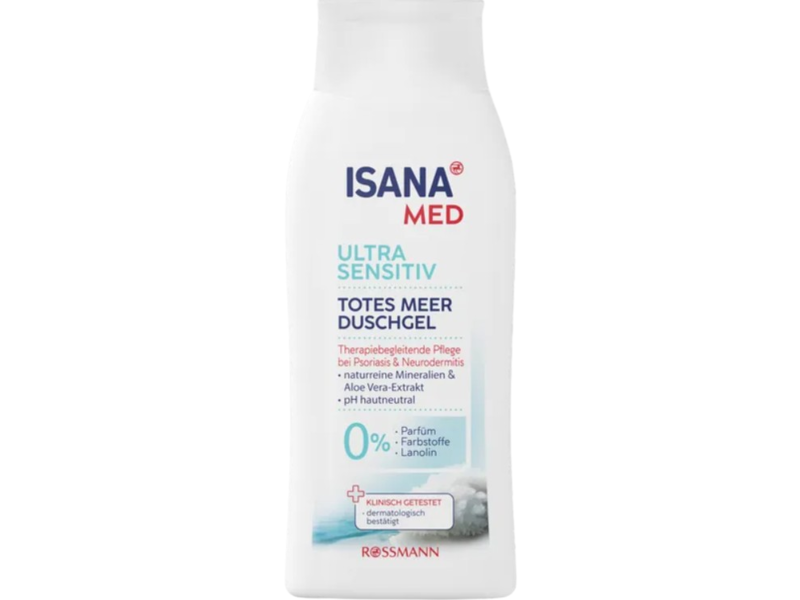 Rossmann Isana Med Ultra Sensitive Shower Gel, Dead Sea, 250 mL