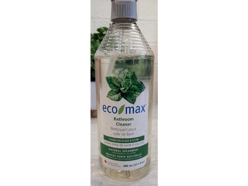 Eco Max Bathroom Cleaner, Natural Spearmint, 27.1 fl oz/800 mL
