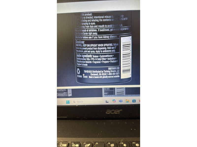 Right Guard Xtreme Defense Dry Antiperspirant Deodorant Spray, Fresh Blast, 3.8 oz/107 g