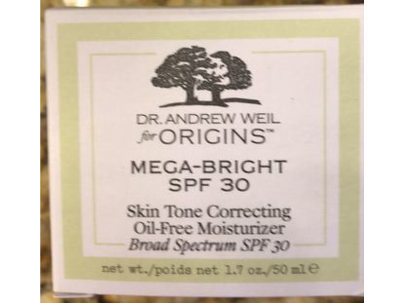 Origins Dr. Andrew Weil Skin Tone Correcting Oil-Free Moisturizer, Mega-Bright, SPF 30, 1.7 oz/50 mL