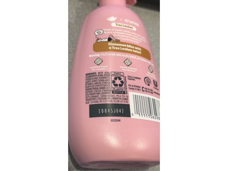 Dove x Crumbl Hand Wash, Tres Leches, 12 fl oz