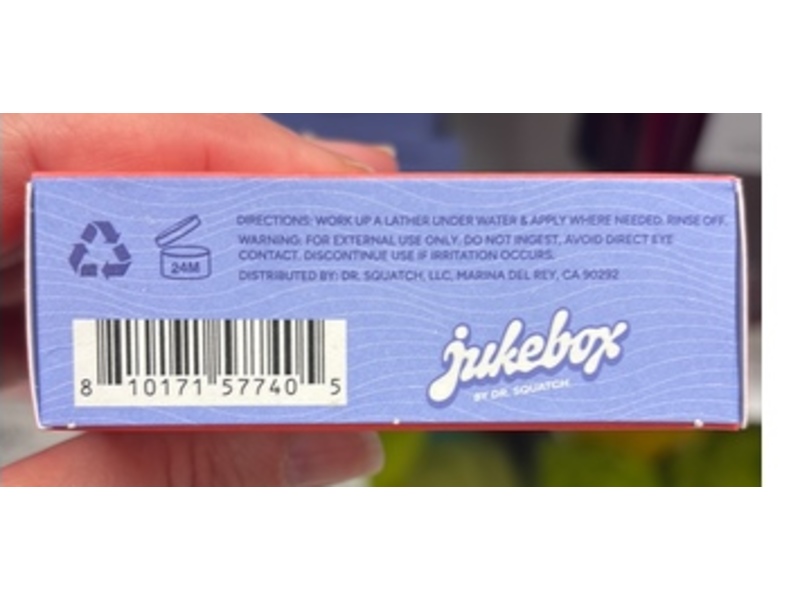 Jukebox By Dr. Squatch Natural Body Soap, Watermelon Rush, 5 oz/141 g
