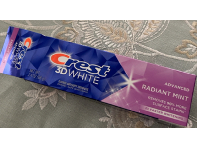 Crest 3d White Advanced Toothpast, Radiant Mint, 2.4 oz/68 g