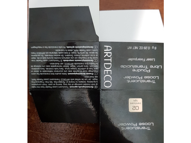 Artdeco Translucent Loose Powder,02 Translucent light, 0.28 oz/8g