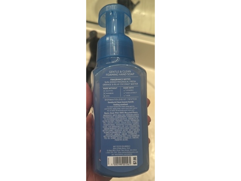 Bath & Body Works Gentle & Clean Foaming Hand Soap, Endless Weekend, 8.75 fl oz/259 mL.