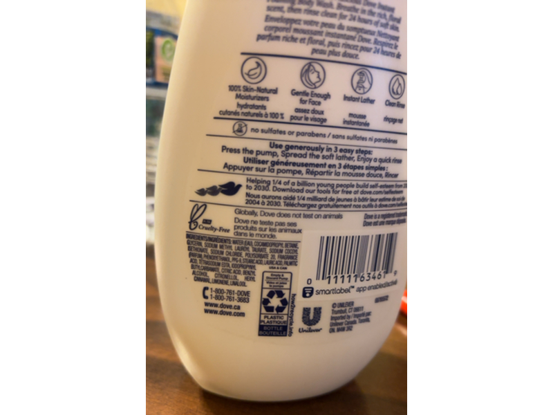 Dove Nourishing Foaming Body Wash, 165 fl oz/400 mL